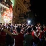 The Latest: 2 fans hurt before Europa League final