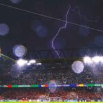 Euro 2024: Germany vs. Denmark interrupted by dazzling lightning storm